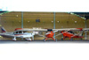 Avies hangarados no Aeroclube de Rio Claro. (31/01/2012)