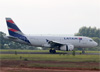 Airbus A319-132, HC-CPZ, da LATAM Airlines Ecuador, realizou o primeiro pouso internacional do aeroporto. (21/03/2019)