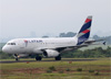 Airbus A319-132, HC-CPZ, da LATAM Airlines Ecuador, realizou o primeiro pouso internacional do aeroporto. (21/03/2019)