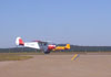 P-56C-1 Paulistinha, PP-HRE, do Aero-clube de Campinas, correndo para decolar.