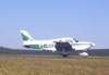 Piper/Embraer EMB-712 Tupi, PT-RXC, do Aero-clube de São Paulo, correndo para decolar.