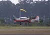 Embraer T-27 Tucano, FAB 1386, da Academia da Fora Area, pouco antes e tocar o solo.