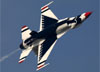 General Dynamics F-16C Fighting Falcon dos Thunderbirds (USAF - Força Aérea dos Estados Unidos). (02/08/2014) Foto: Celia Passerani.